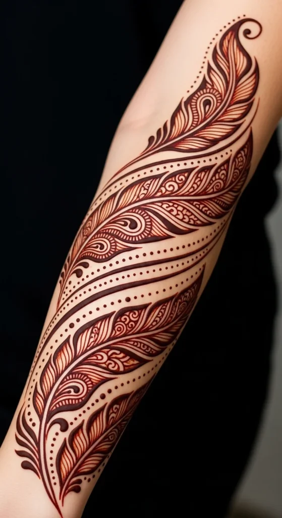 Abstract Feathers Design