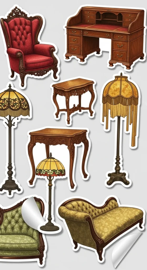 Antique Furniture Stickers