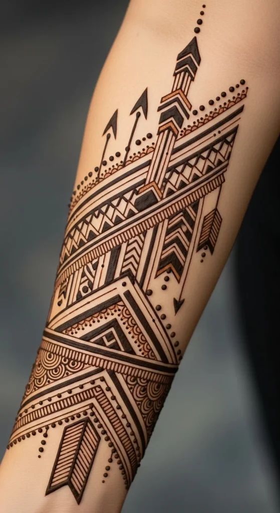  Arrow and Geometric Shapes