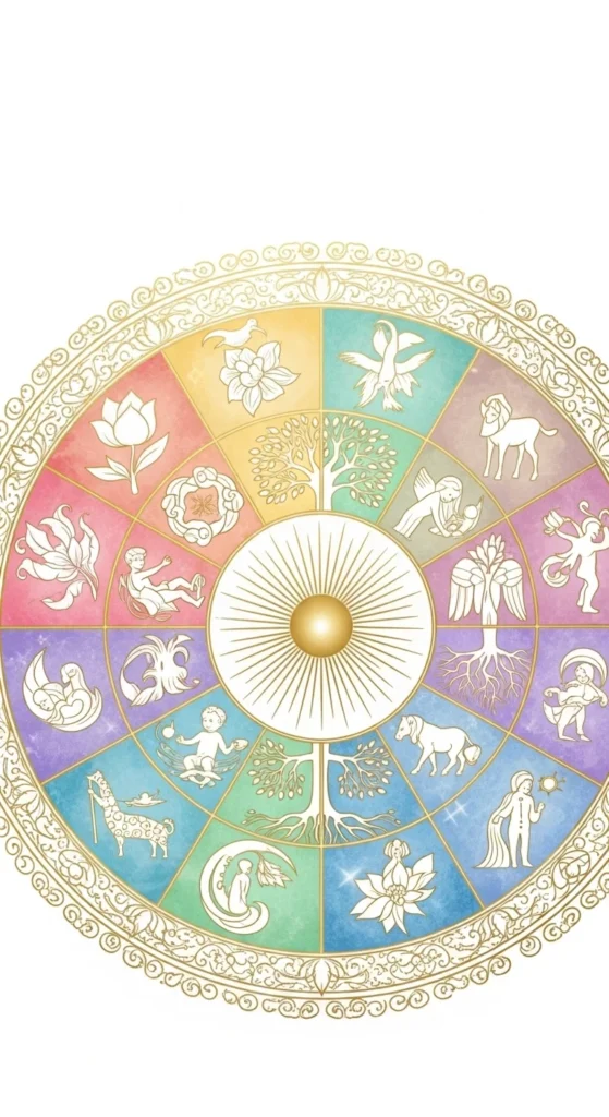 Boho Wheel of Life Stickers