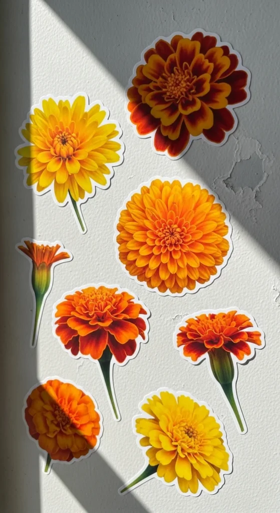 Bold Marigold Flowers