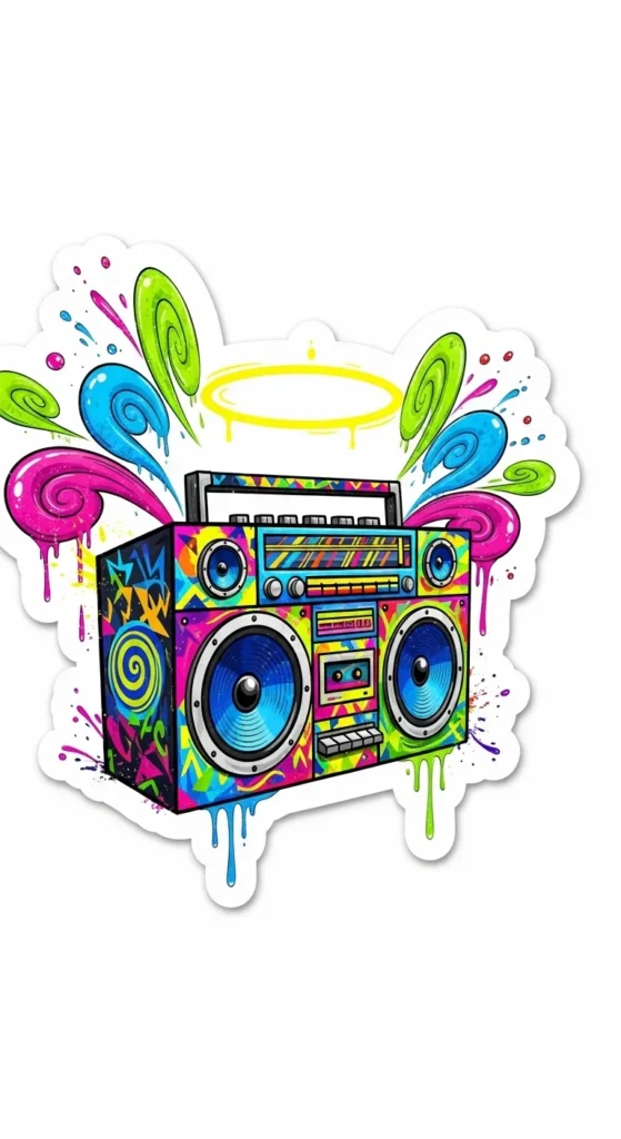 Boombox Stickers