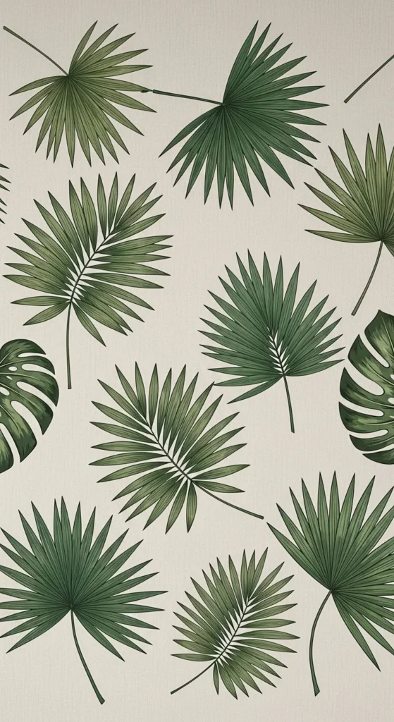 Botanical Palm Leaves