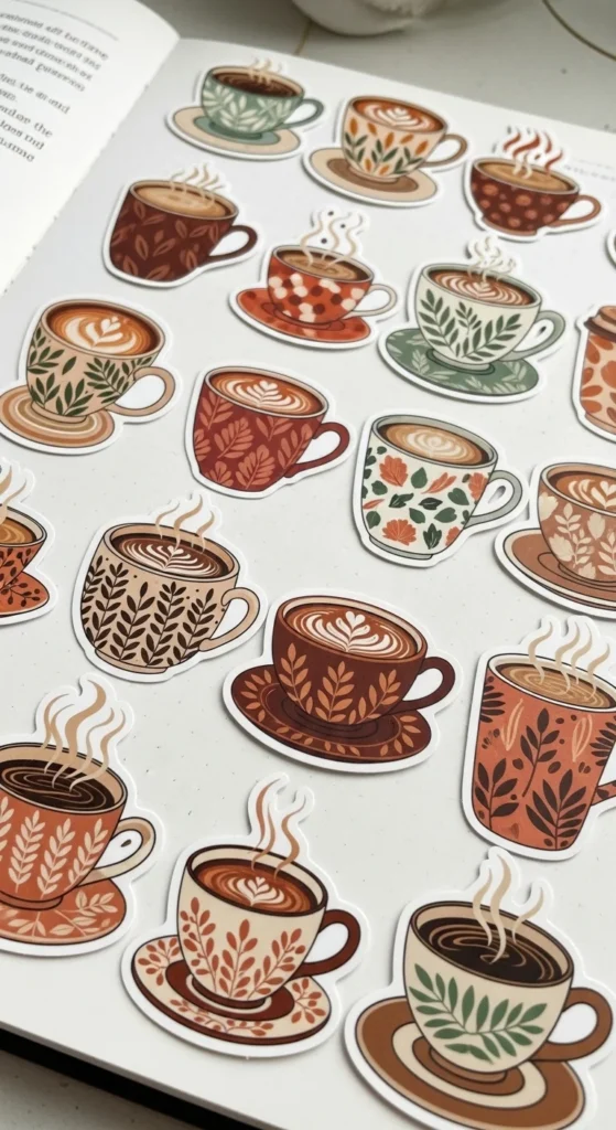 Coffee Cup Stickers
