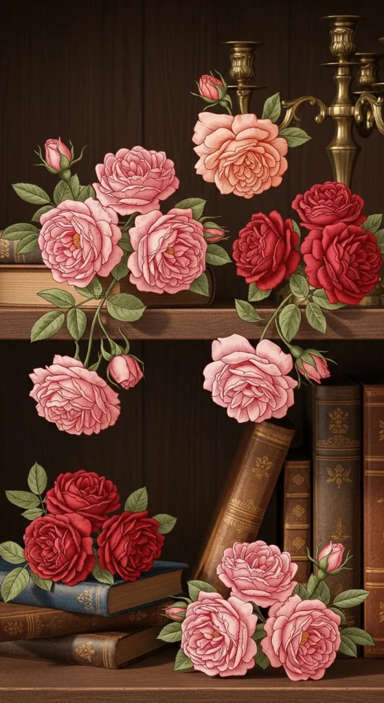 Cottagecore Rose Clusters