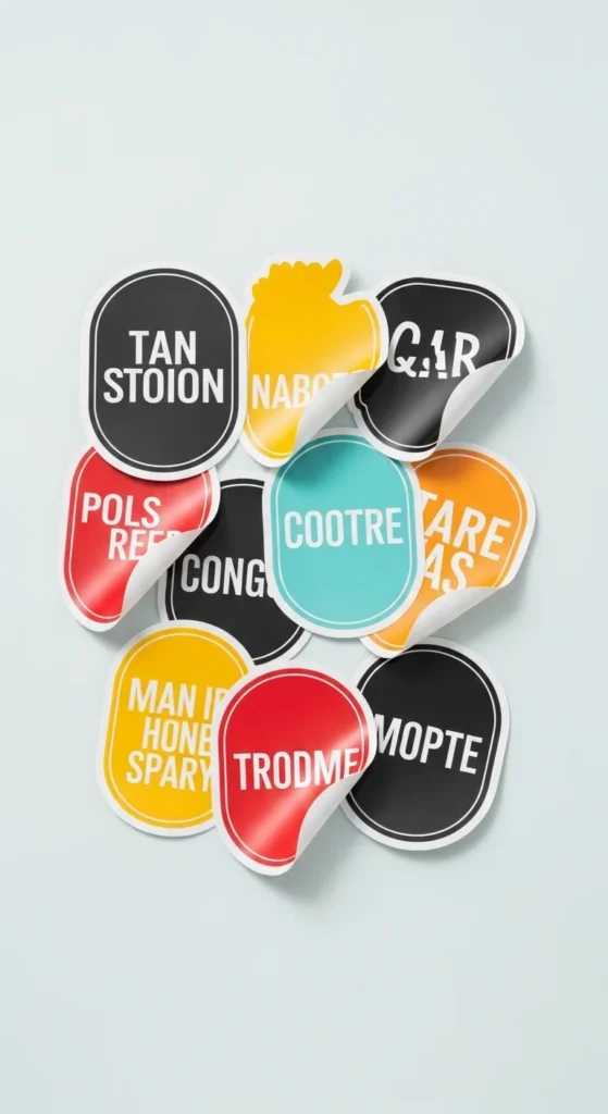 Cute Animal Stickers with Accessories