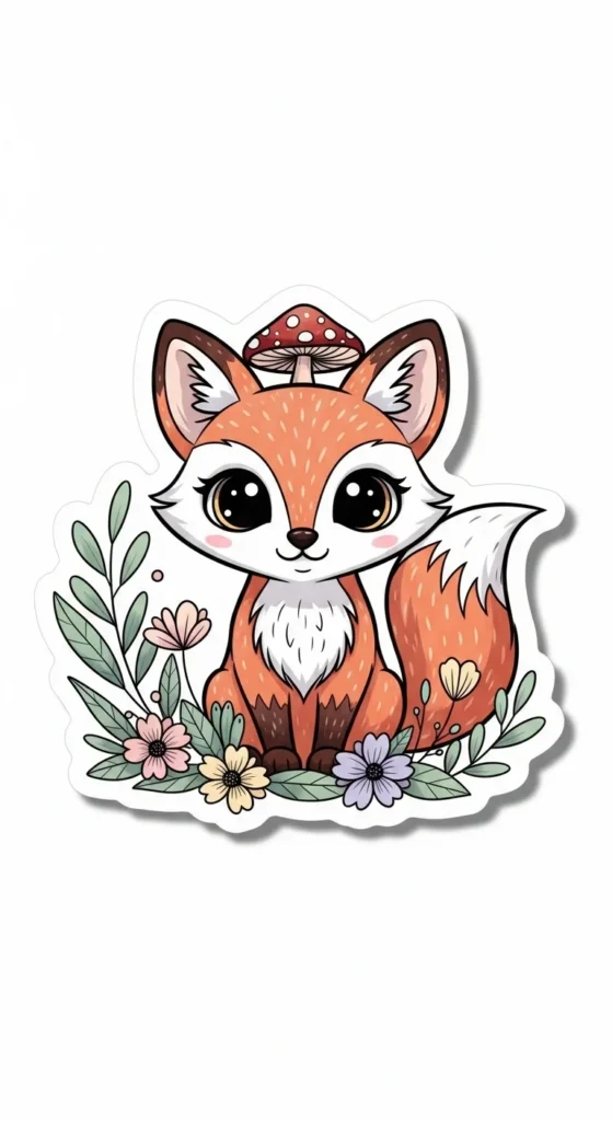 Cute Fox Stickers
