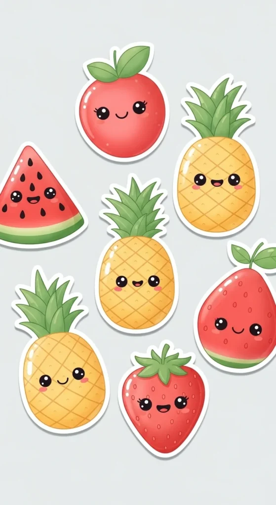 Cute Fruit Stickers