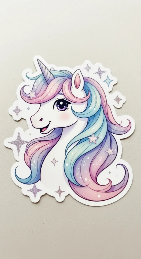Cute Unicorn Stickers