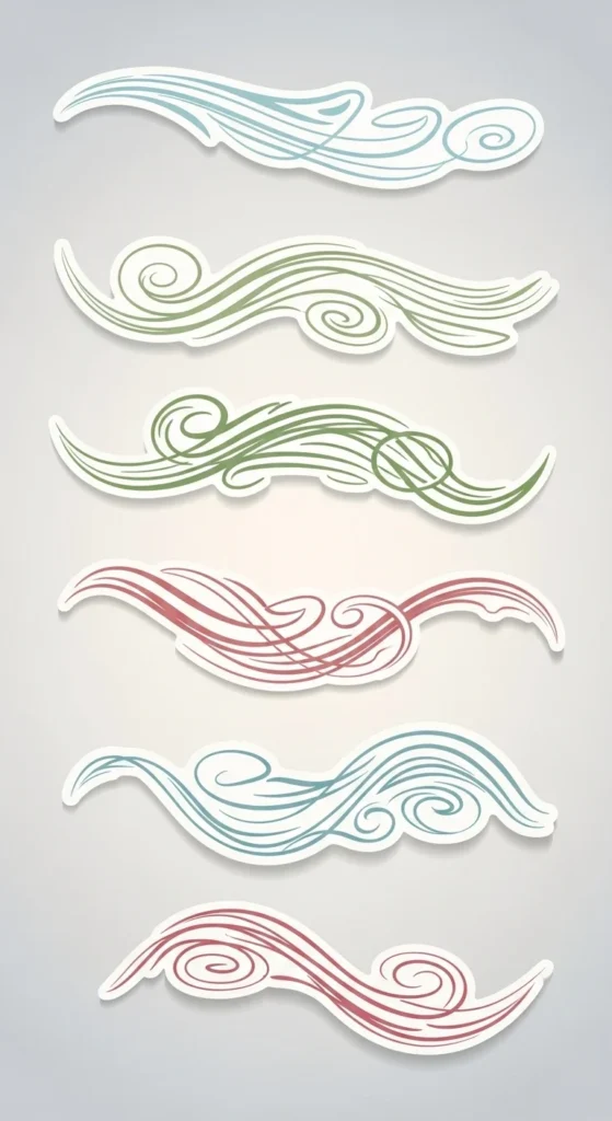 Delicate Lines and Swirls