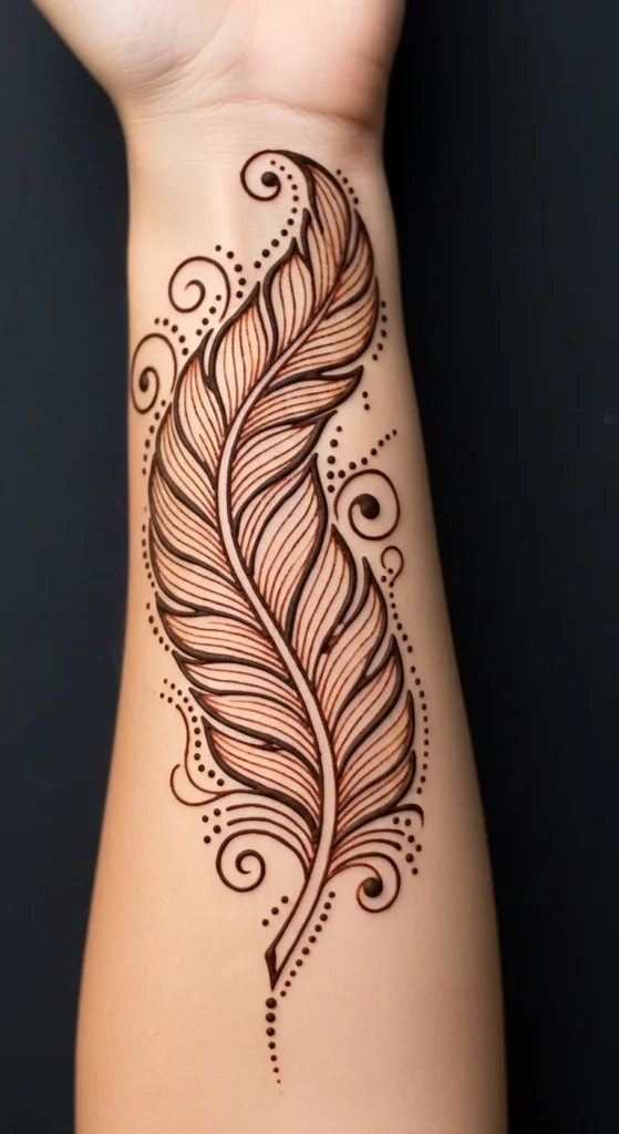  Feather Tattoo Design