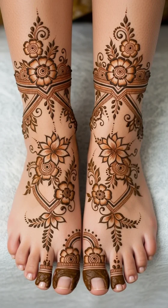 Floral Foot Design