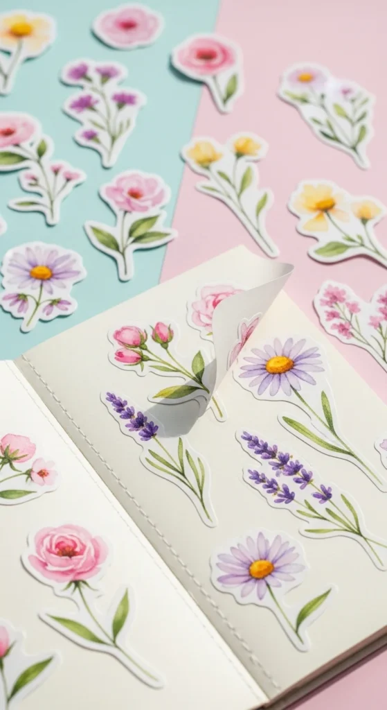 Floral Watercolor Stickers