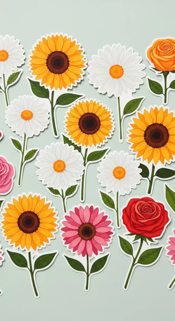 Flower Power Stickers