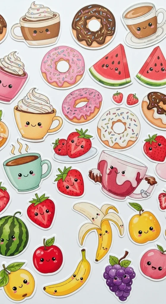 Food-Themed Stickers