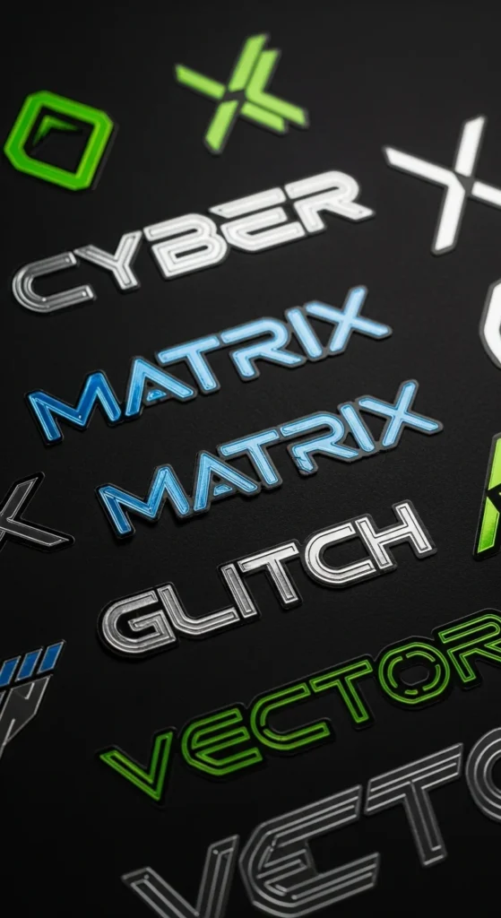 Futuristic Geometric Fonts