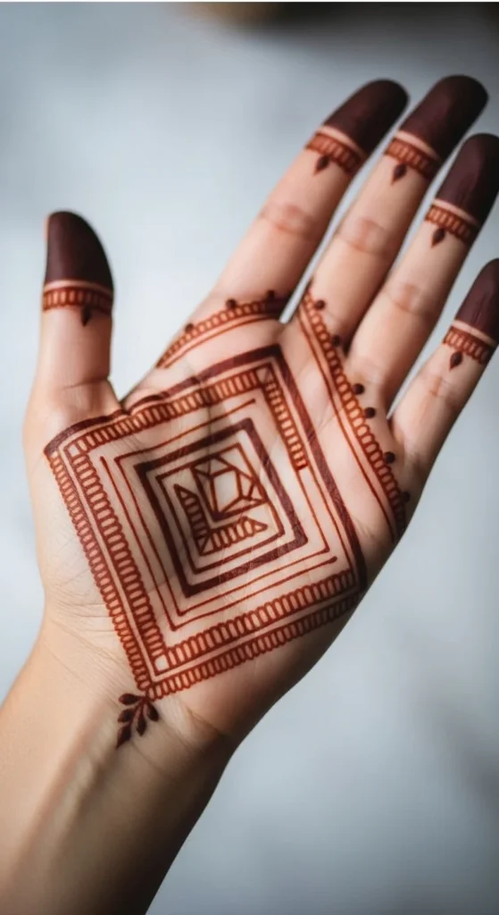 Geometric Diamond Mandala