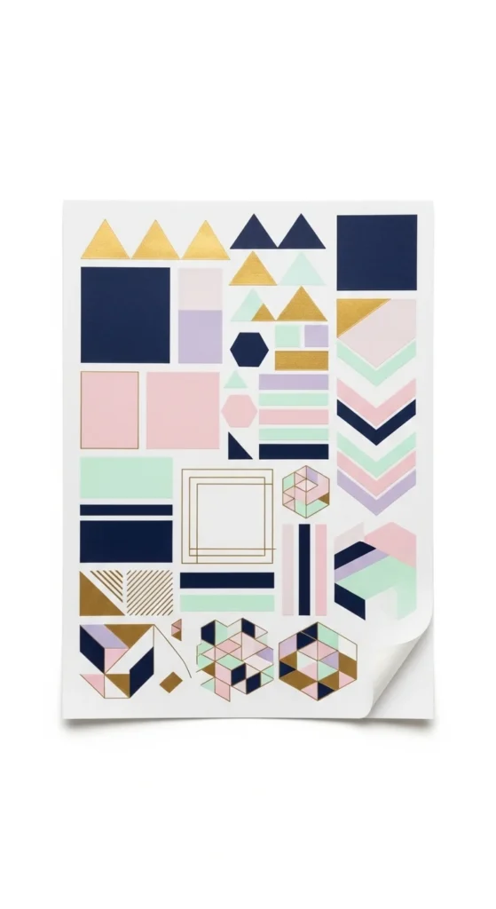 Geometric Shapes Stickers