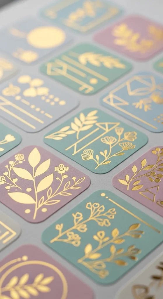 Gold Foil Accent Stickers