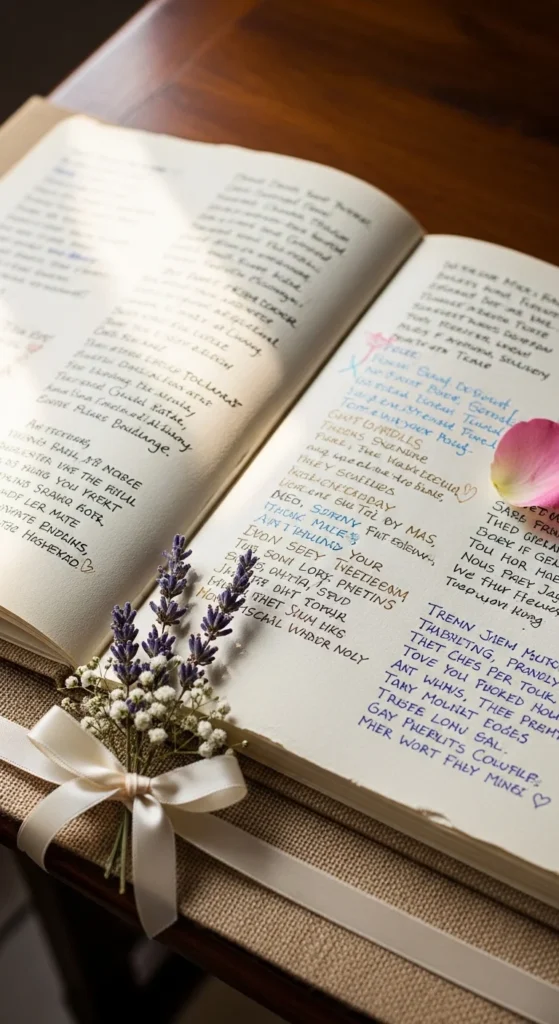Guest Book and Signature Pages