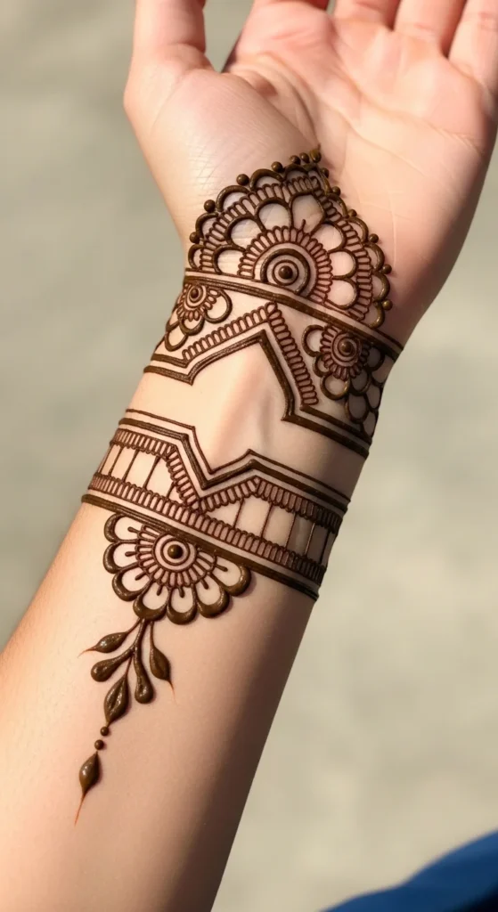 Half Mandala with Open Spaces