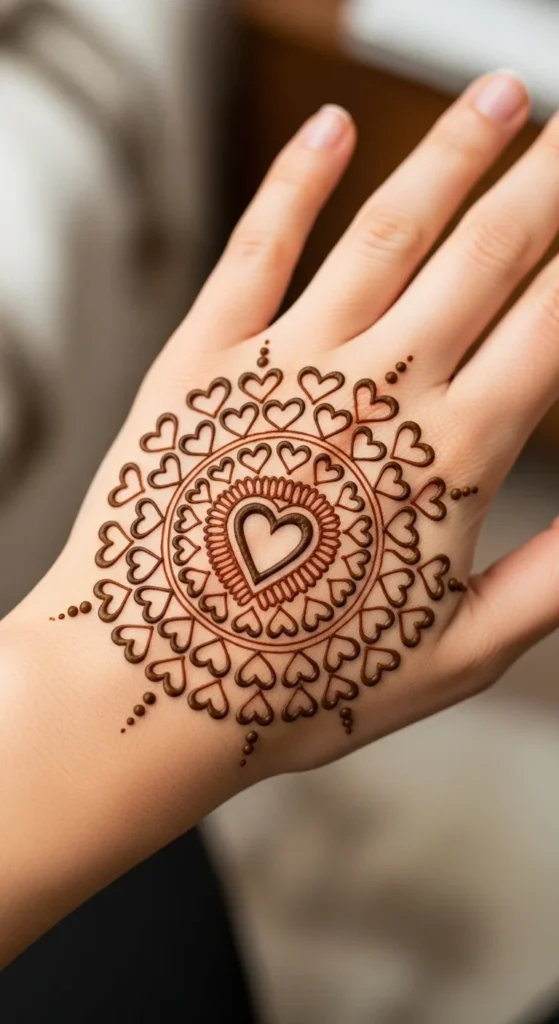 Heart-Shaped Mandala