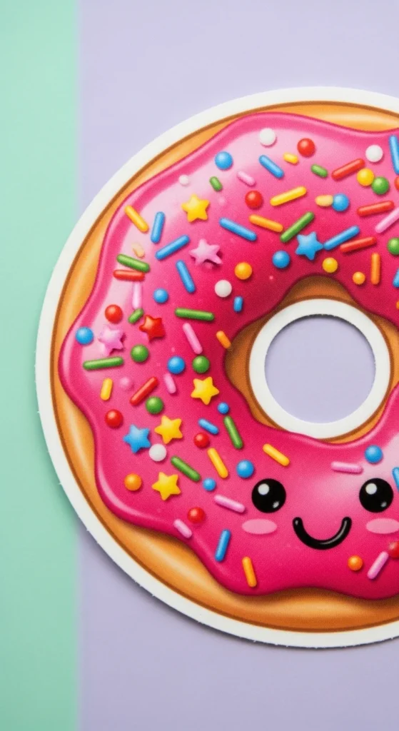 Kawaii Donut Stickers