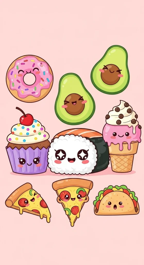 Kawaii Food Stickers