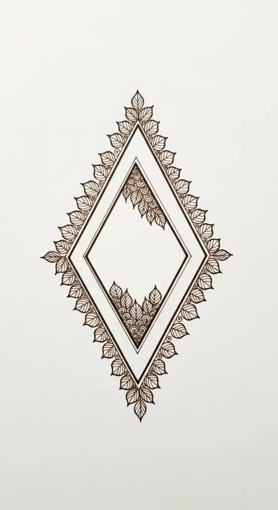 Leafy Diamond Shape