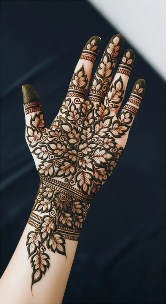 Leafy Full Hand Design