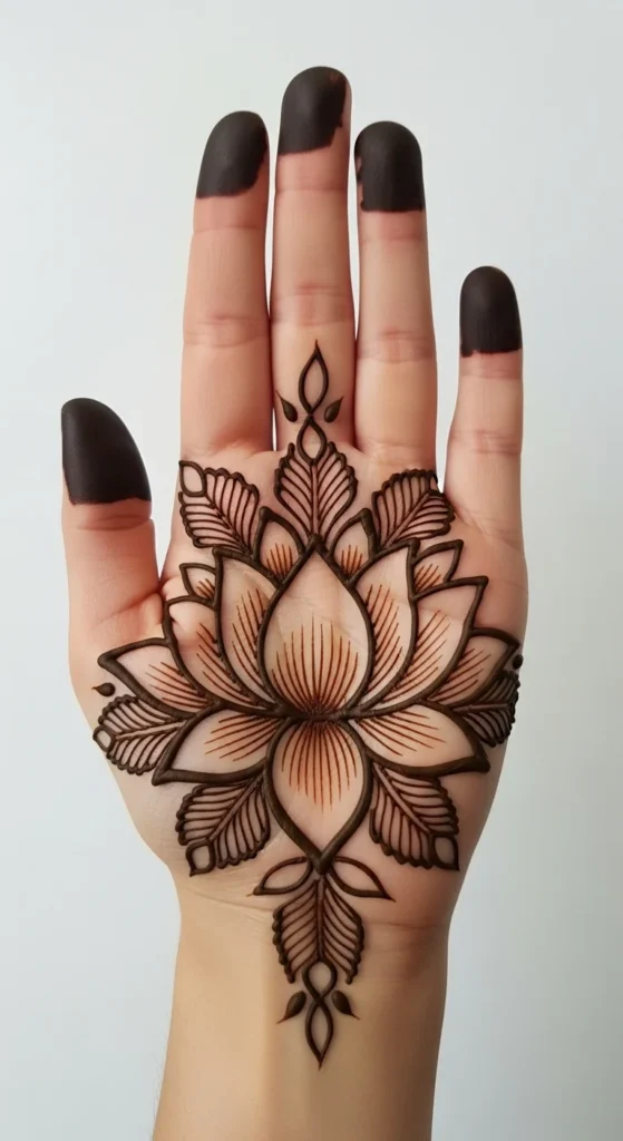 Leafy Lotus Design