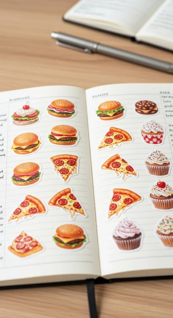 Miniature Food Stickers