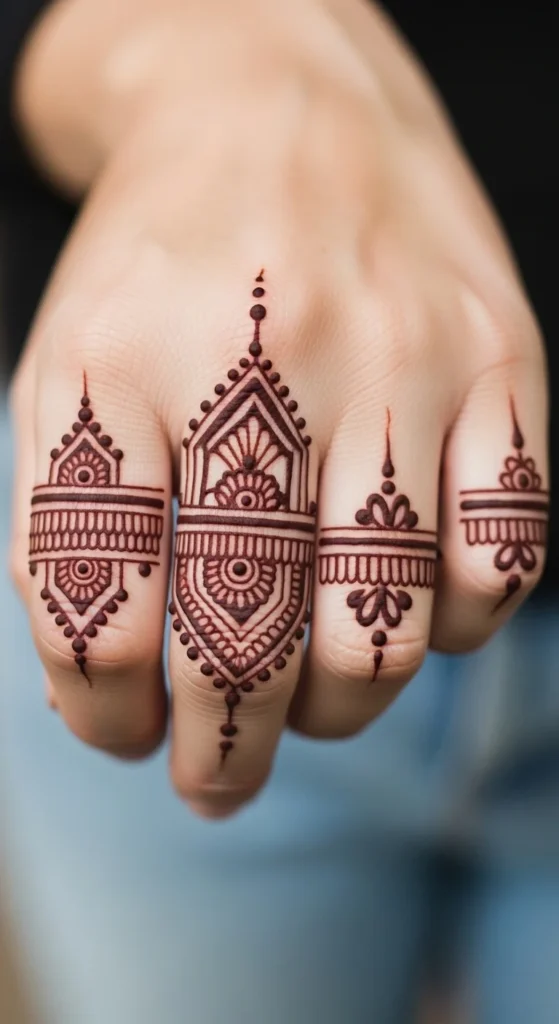 Modern Tribal Finger Design