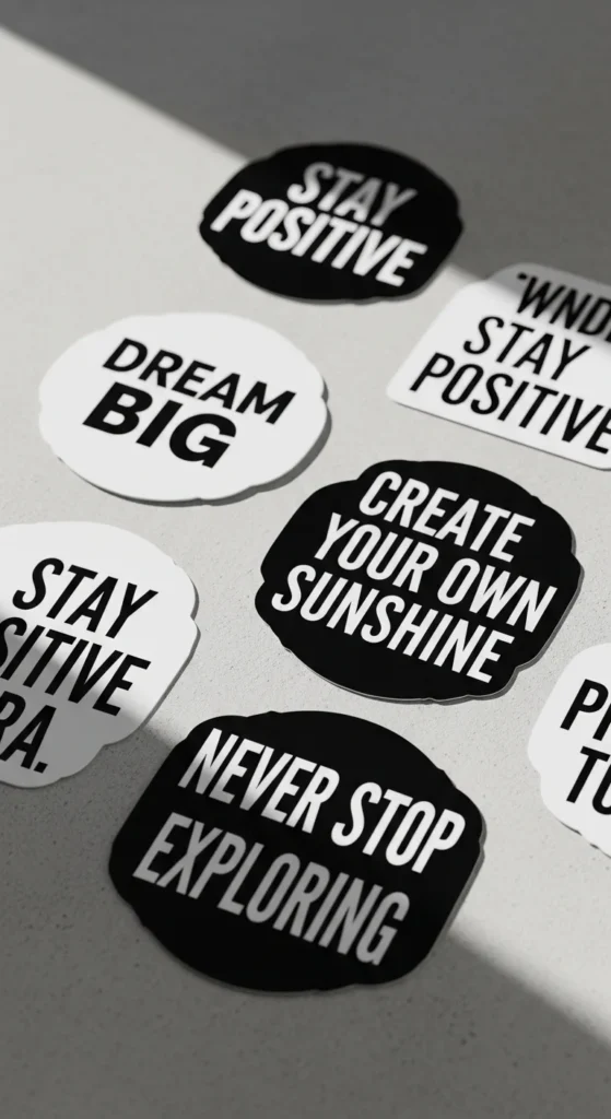 Monochrome Inspirational Quotes