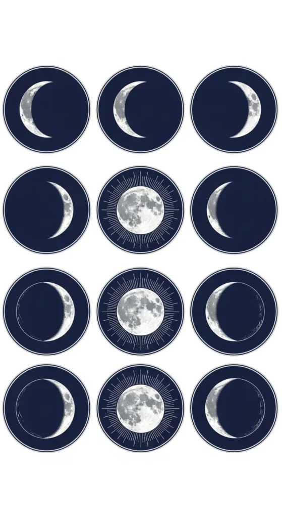 Moon Phases Stickers