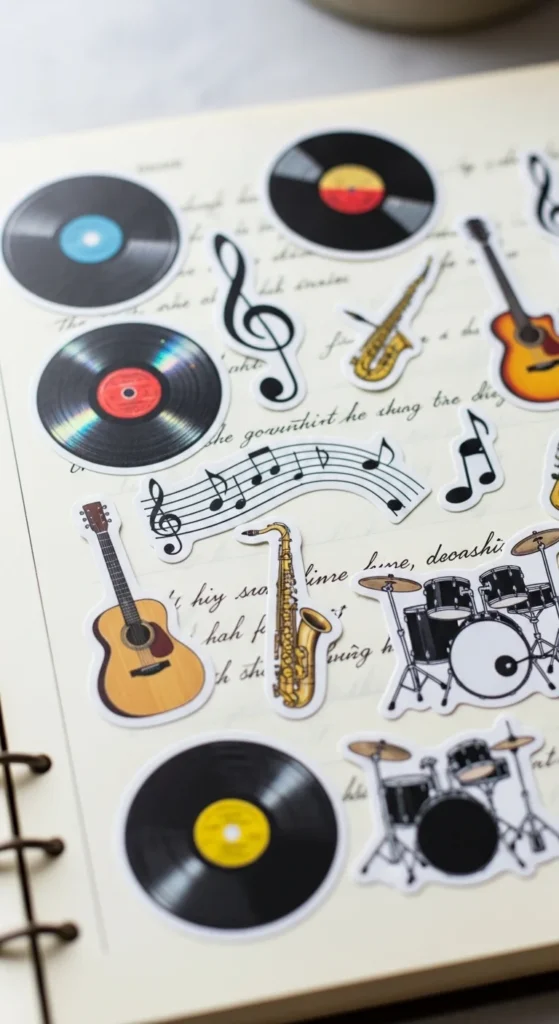 Music-Inspired Stickers