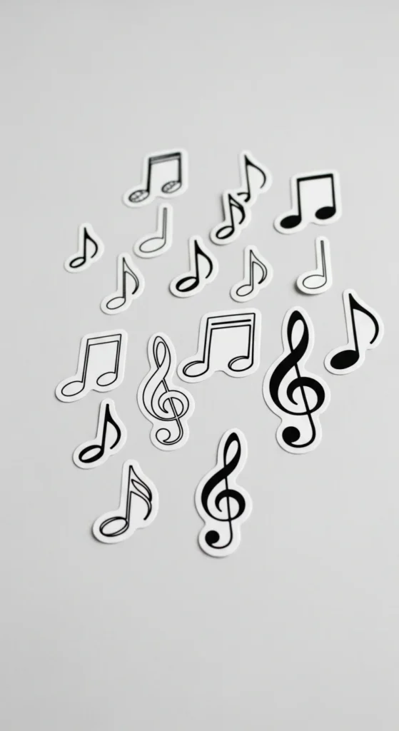 Music Note Stickers