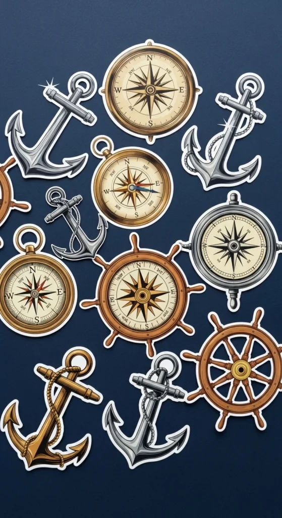 Nautical Theme Stickers