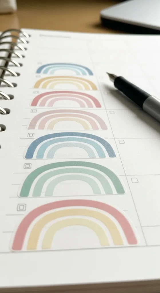 Pastel Rainbow Stickers