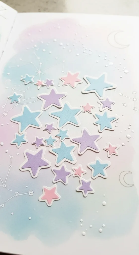 Pastel Star Stickers