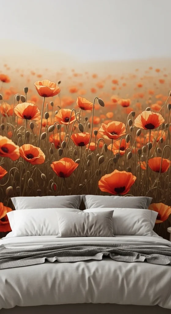 Poppy Field in the Bedroom