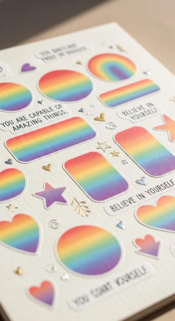 Rainbow Gradient Stickers
