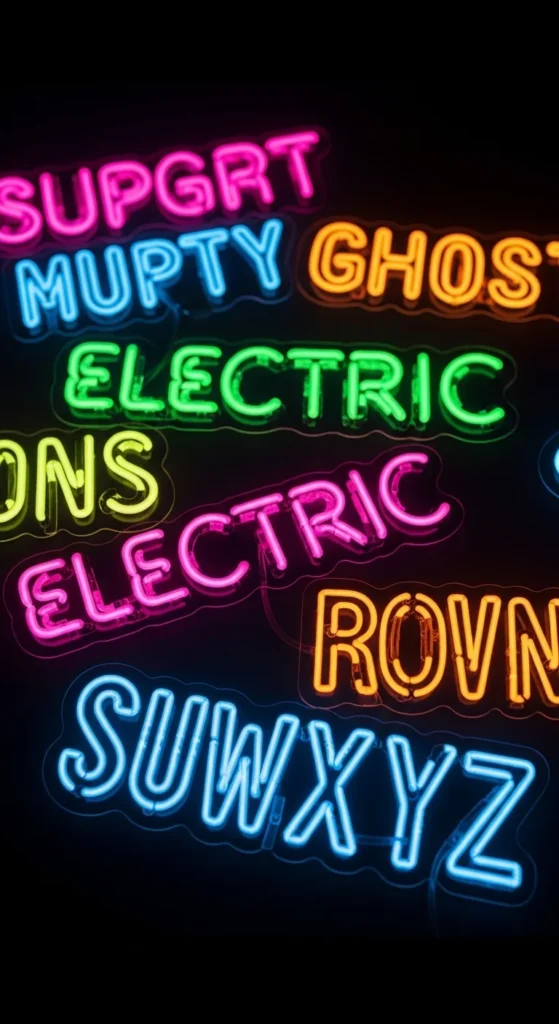 Retro Neon Fonts