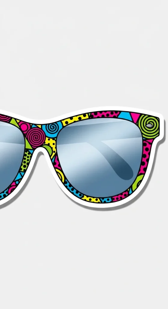 Retro Sunglasses Stickers