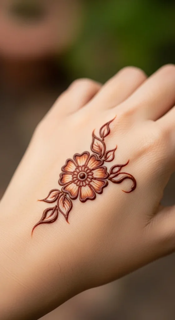 Single Floral Dot Design