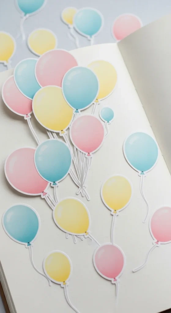  Soft Pastel Balloons