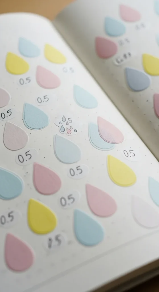 Soft Pastel Raindrops