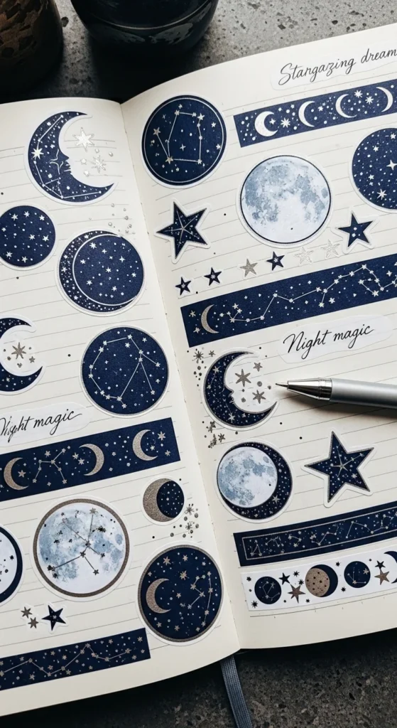 Starry Night Stickers