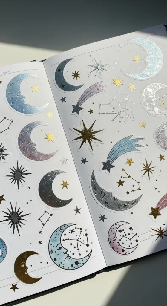 Stars and Moon Stickers