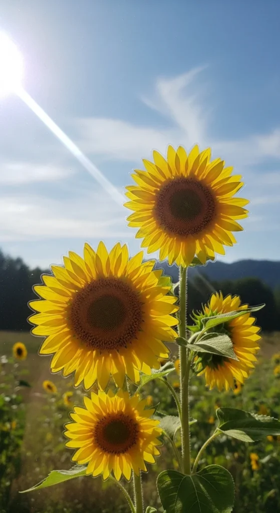 Sunflower Window Stickers